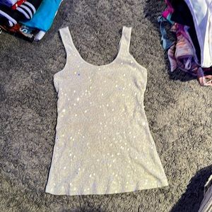 Lightly worn sparkly Express tank top